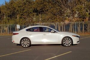 2021 Mazda3 100th Anniversary Edition Side View in White