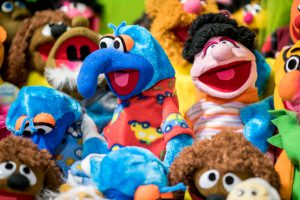 Colorful puppets from thae Sesame Series