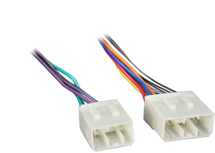 two Metra 70-7901 Radio Wiring Harnesses with different colored wires