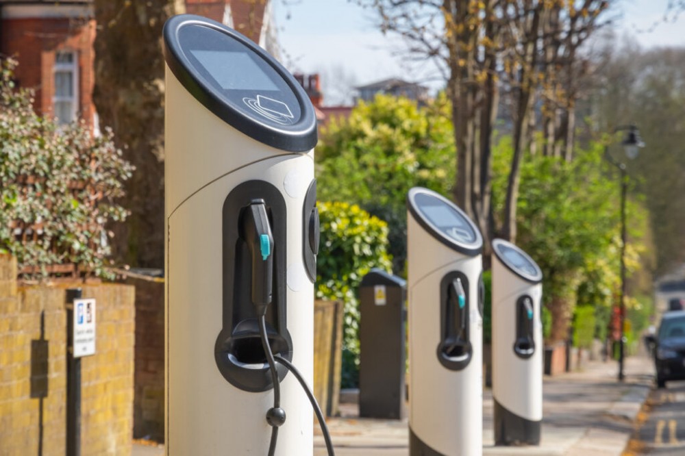 Electric car charging station