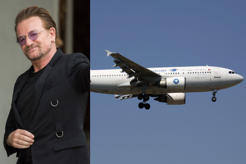 Bono – Airbus A310, Estimated $90 Million | Shutterstock & Alamy Stock Photo by Björn Wylezich