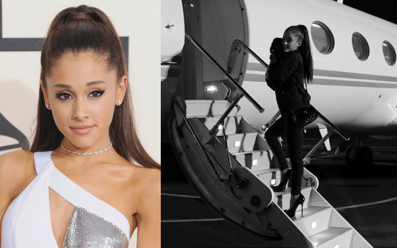 Ariana Grande – Gulfstream G650, Estimated $58 Million | Getty Images Photo by Jon Kopaloff/FilmMagic & Instagram/@arianagrand