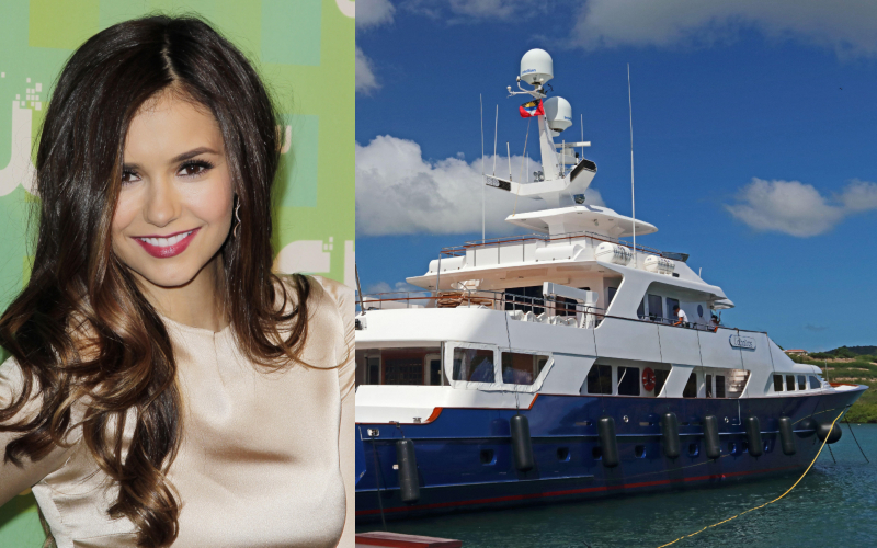 Nina Dobrev – L’ALBATROS, Estimated $100K Per Week | Alamy Stock Photo by UPI/John Angelillo & pabtravel 