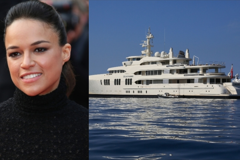 Michelle Rodriguez – Ecstasea, Estimated $500K Per Week | Shutterstock & Alamy Stock Photo by imageBROKER.com GmbH & Co. KG/TheYachtPhoto