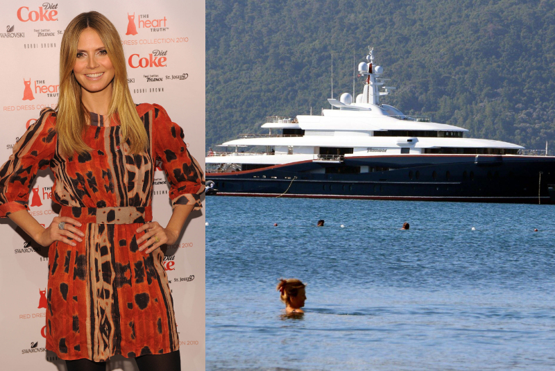 Heidi Klum – Nirvana, Estimated $100K Per Day | Getty Images Photo by Dimitrios Kambouris & Levent Kisi/Anadolu Agency